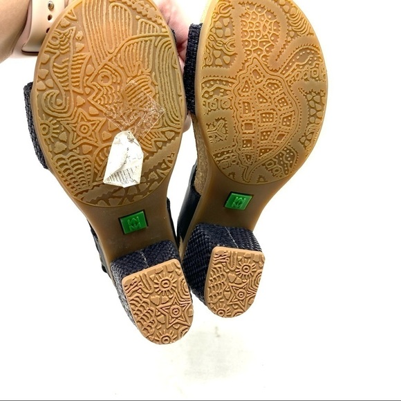 El Naturalista 5033T Mola Rafia heel sandal black - Picture 5 of 9